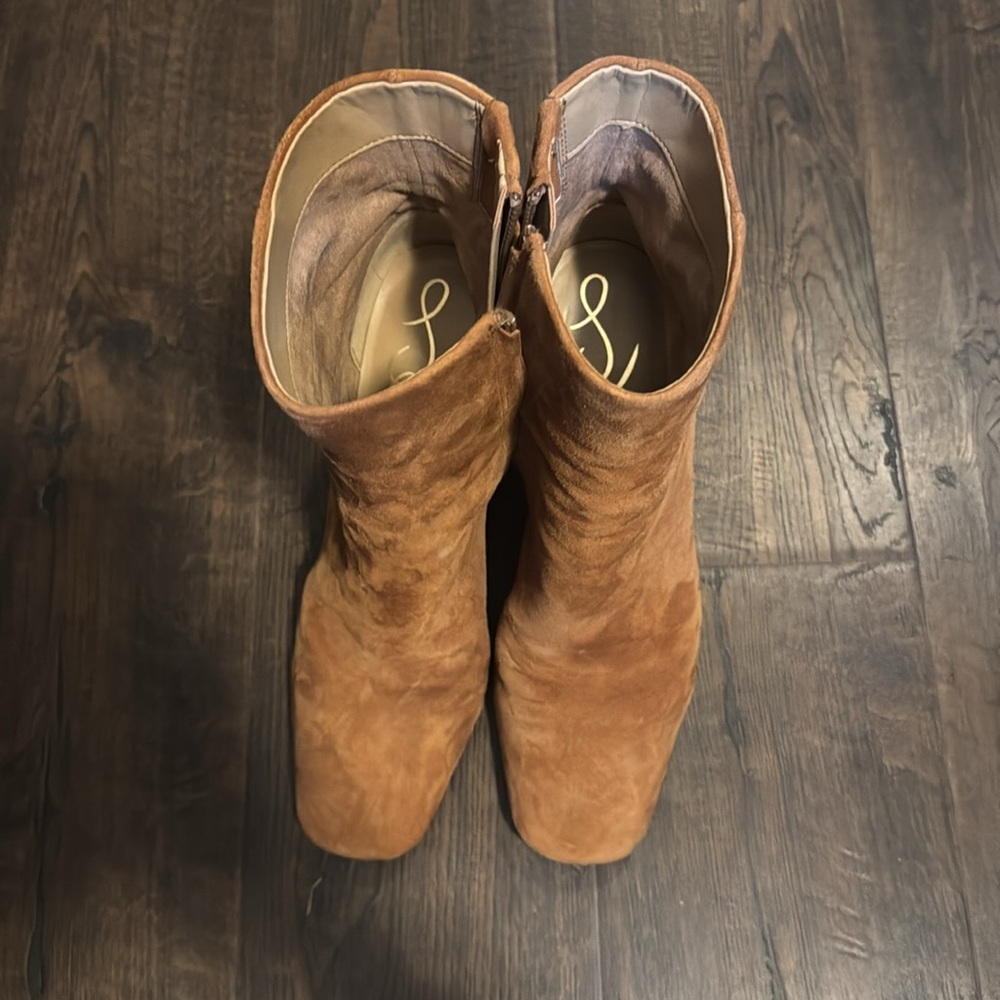Brown Suede Ankle Boots - Picture 4 of 8
